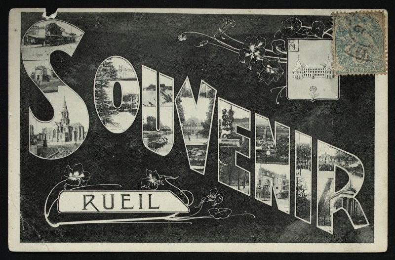 Carte postale ancienne Panorama à Rueil-Malmaison