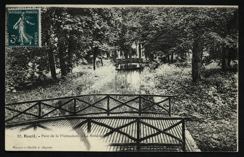 Carte postale ancienne Parc de la Malmaison - La Rivière à Rueil-Malmaison