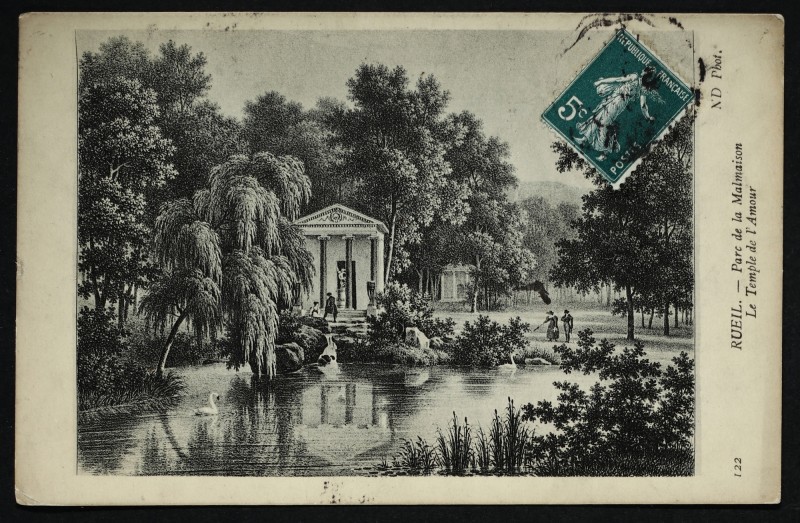 Carte postale ancienne Parc de la Malmaison. Le Temple de l'Amour à Rueil-Malmaison