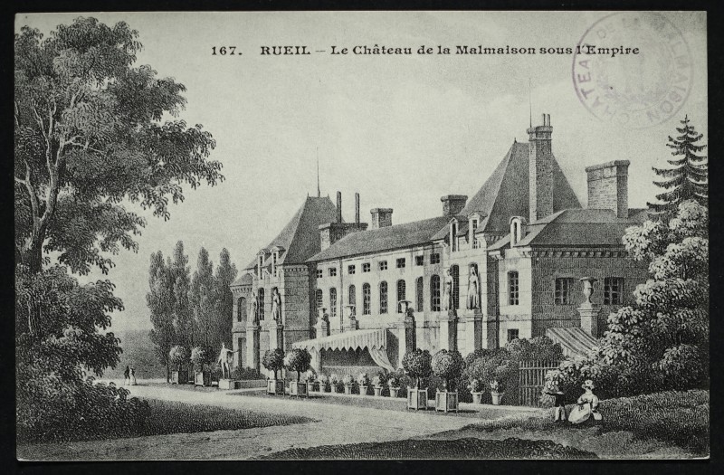 Carte postale ancienne Le Château de la Malmaison sous l'Empire à Rueil-Malmaison