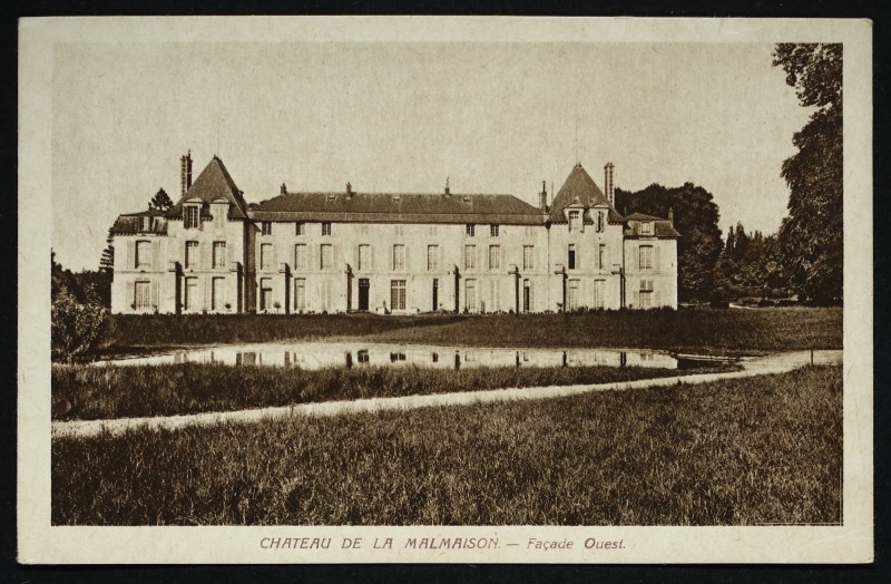 Carte postale ancienne Château de la Malmaison - Façade Ouest à Rueil-Malmaison