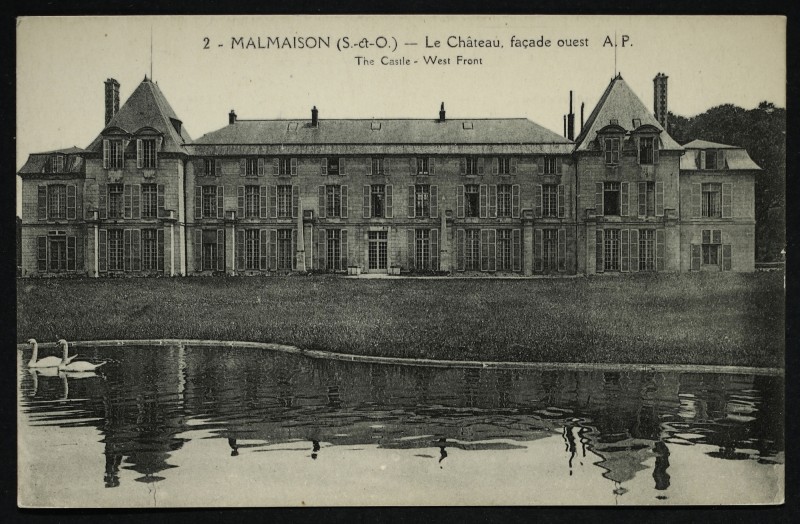 Carte postale ancienne Malmaison (S.-et-O.) _ Le Château, façade ouest - The Castle - West Front à Rueil-Malmaison
