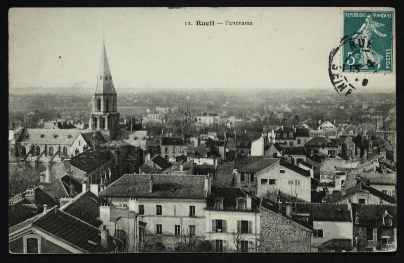 Carte postale ancienne Panorama à Rueil-Malmaison