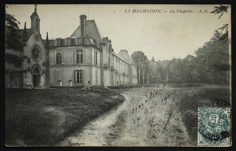 Carte postale ancienne La Malmaison - la Chapelle à Rueil-Malmaison