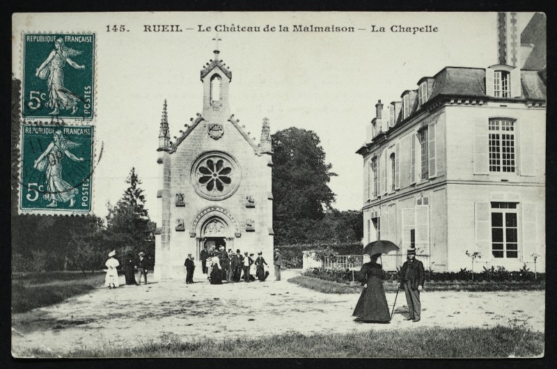 Carte postale ancienne Le Château de la Malmaison - la Chapelle à Rueil-Malmaison