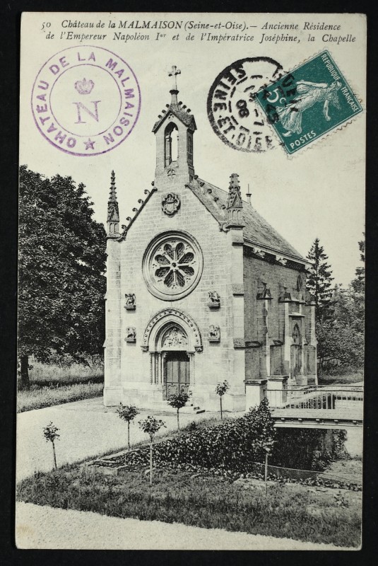 Carte postale ancienne Château de la Malmaison (Seine-et-Oise). - Ancienne résidence de l'empereur Napoléon I et de l'impératrice Joséphine, la Chapelle à Rueil-Malmaison