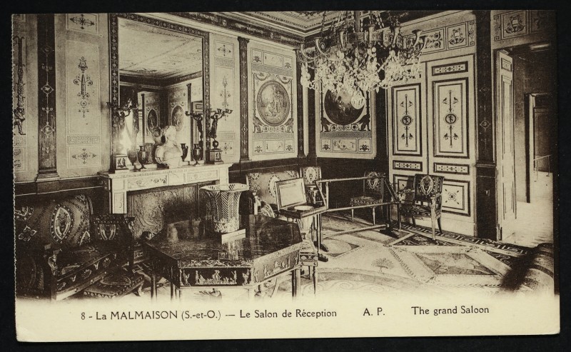 Carte postale ancienne La Malmaison - Le Salon de Réception à Rueil-Malmaison