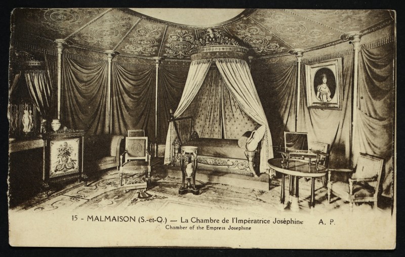 Carte postale ancienne Malmaison (S.-et-O.) - La Chambre de l'impératrice Joséphine - Chamber of the Empress Josephine à Rueil-Malmaison