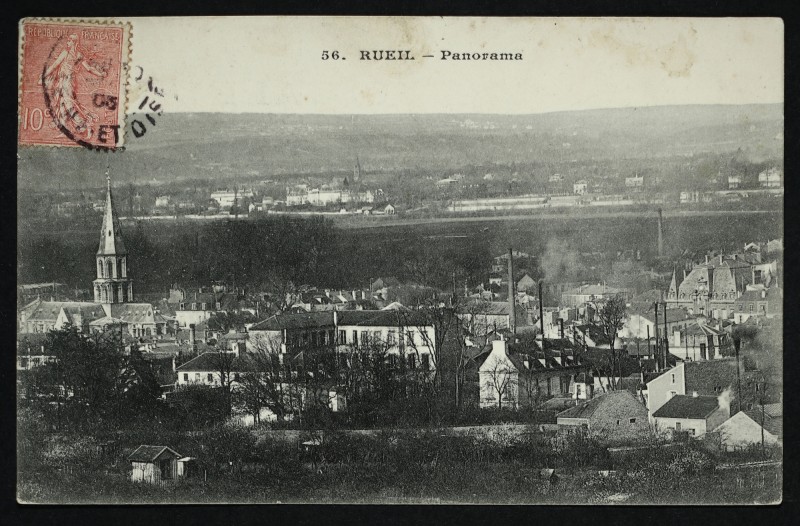 Carte postale ancienne Panorama à Rueil-Malmaison