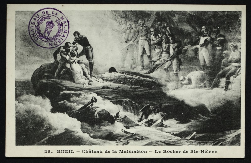 Carte postale ancienne Château de la Malmaison - Le Rocher de Ste-Hélène à Rueil-Malmaison