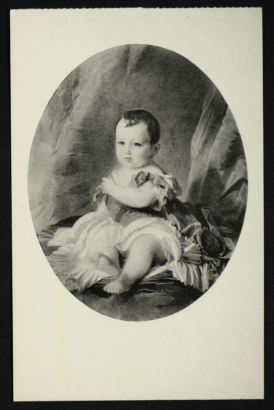 Carte postale ancienne Château de Malmaison. Le prince impérial enfant à Rueil-Malmaison