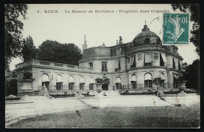 Carte postale ancienne Le Manoir de Richelieu - Propriété Jean Coquelin à Rueil-Malmaison