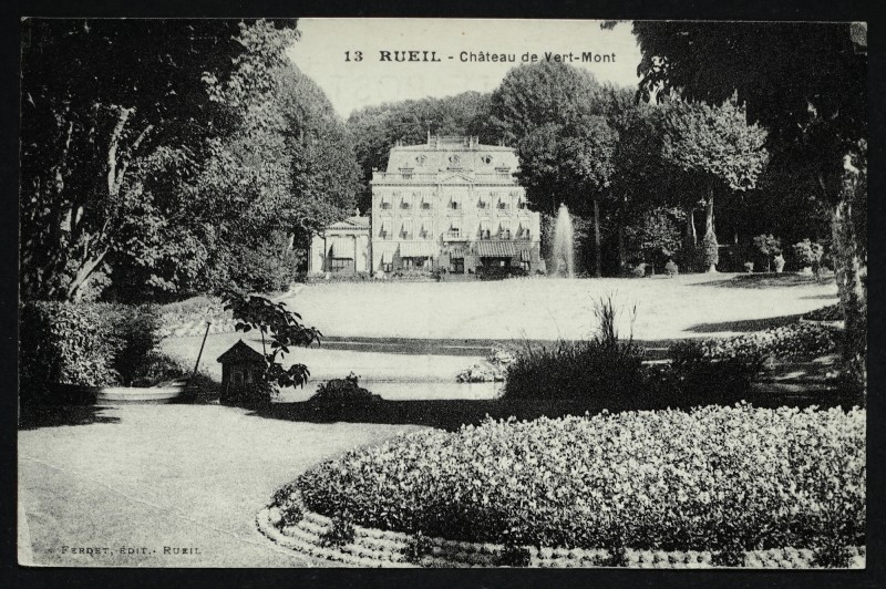 Carte postale ancienne Château de Vert-Mont à Rueil-Malmaison