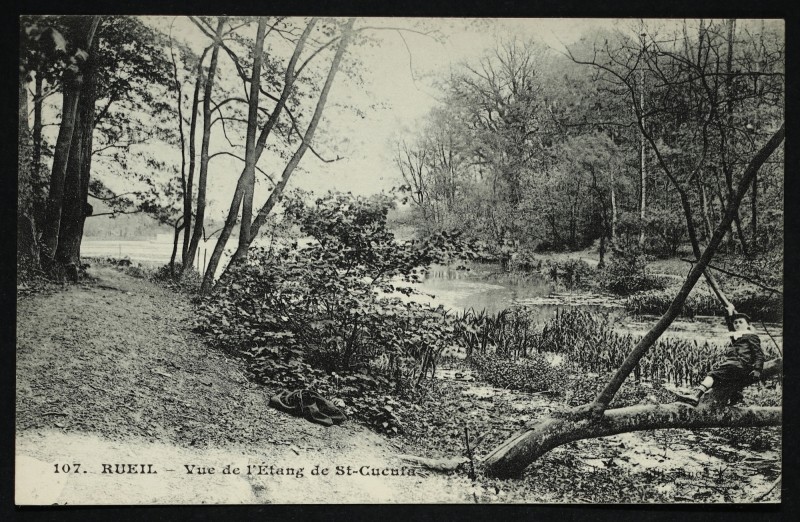 Carte postale ancienne Vue de l'Etang de St-Cucufa à Rueil-Malmaison