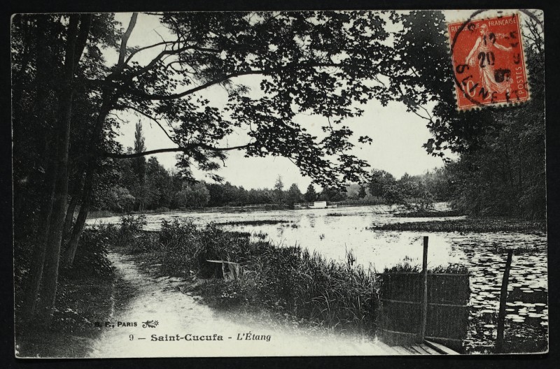 Carte postale ancienne Saint-Cucufa - L'Etang à Rueil-Malmaison