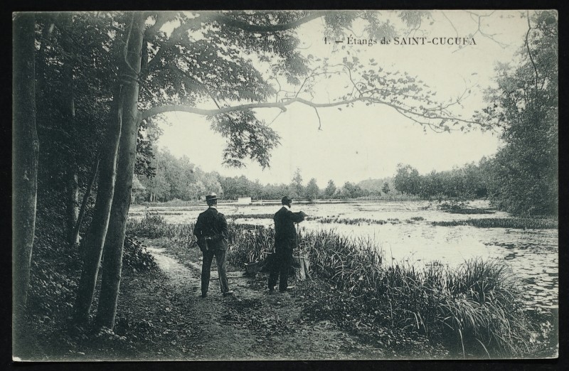Carte postale ancienne Etangs de Saint-Cucufa à Rueil-Malmaison