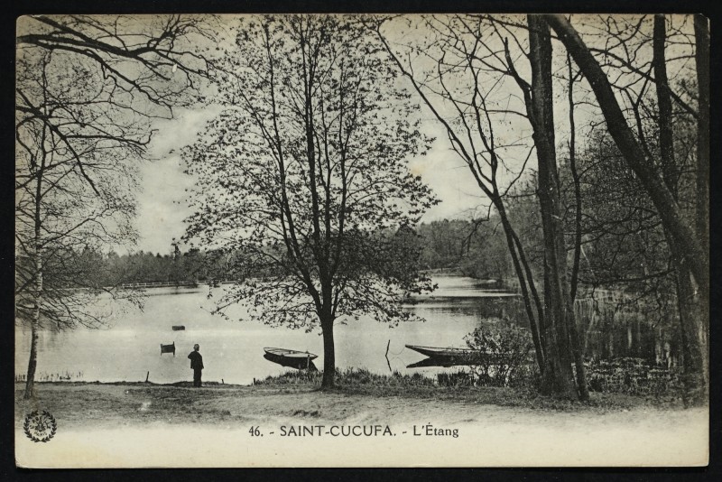 Carte postale ancienne Saint-Cucufa - L'Etang à Rueil-Malmaison