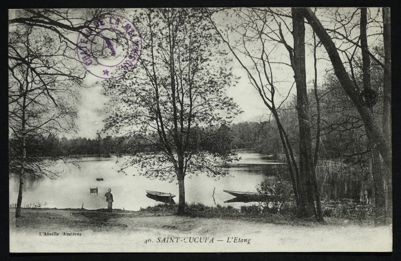 Carte postale ancienne Saint-Cucufa - L'Etang à Rueil-Malmaison