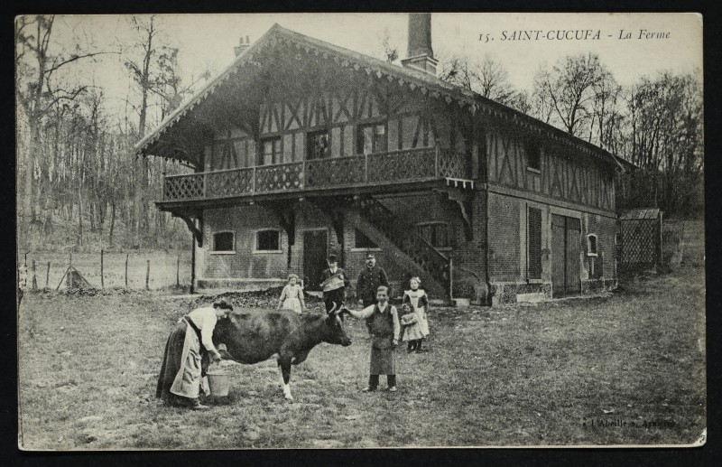 Carte postale ancienne Saint-Cucufa - La Ferme à Rueil-Malmaison