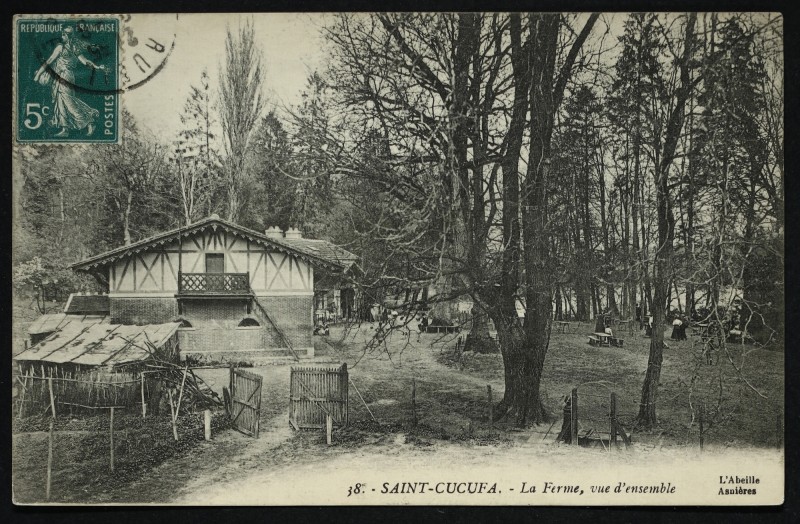 Carte postale ancienne Saint-Cucufa - La Ferme, vue d'ensemble à Rueil-Malmaison