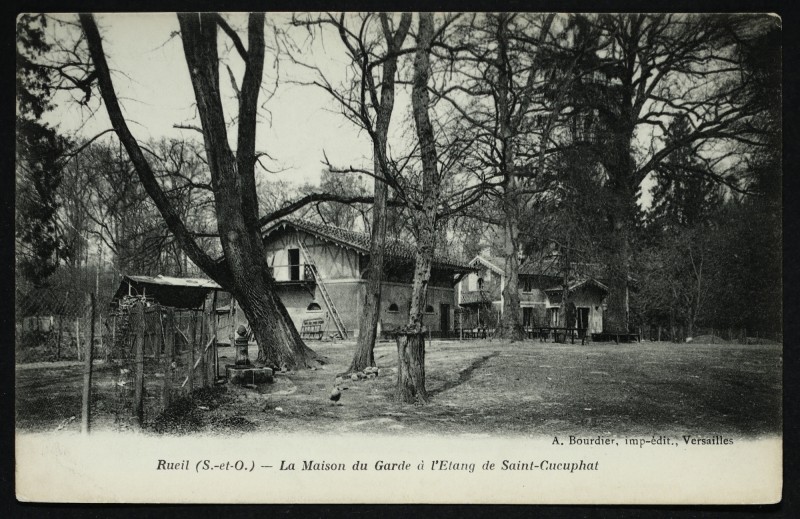 Carte postale ancienne La Maison du Garde à l'Etang de Saint-Cucuphat (sic) à Rueil-Malmaison