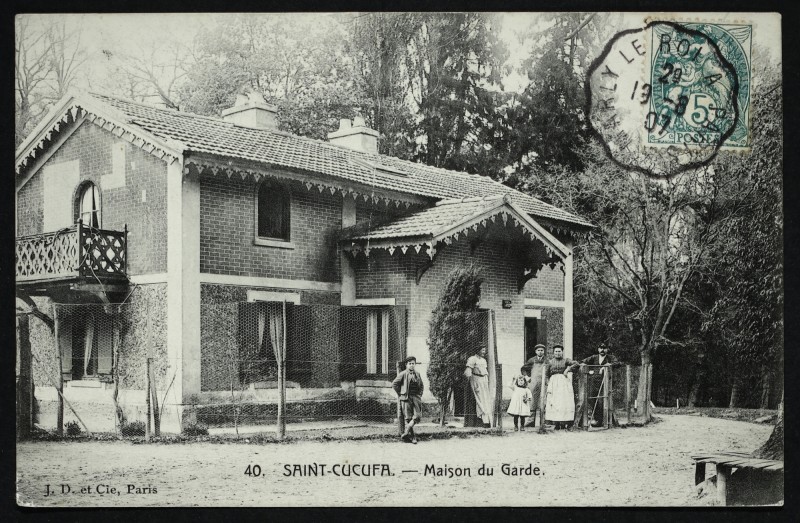 Carte postale ancienne Saint-Cucufa - Maison du Garde à Rueil-Malmaison