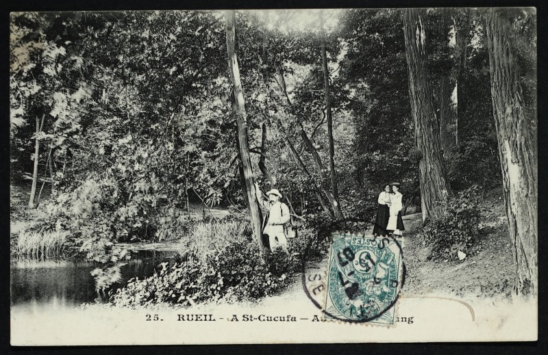 Carte postale ancienne Etangs de St-Cucufa. - Promenade autour des Etangs à Rueil-Malmaison