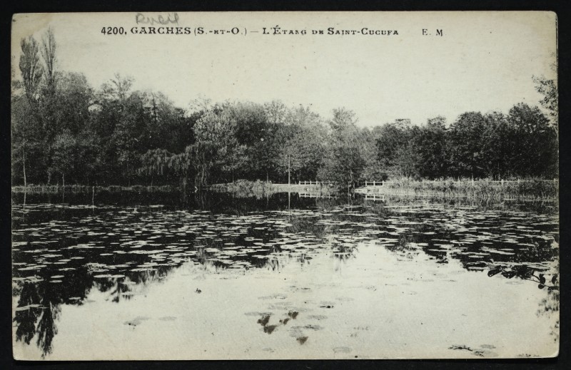 Carte postale ancienne L'Etang de Saint-Cucufa à Rueil-Malmaison