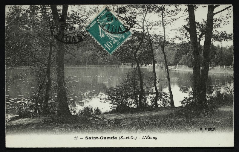 Carte postale ancienne Saint-Cucufa (S.-et O.) - L'Etang à Rueil-Malmaison