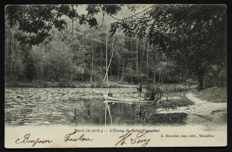 Carte postale ancienne L'Etang de Saint-Cucupha à Rueil-Malmaison