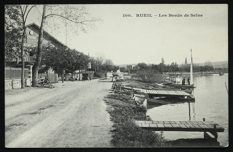 Carte postale ancienne Les Bords de Seine à Rueil-Malmaison