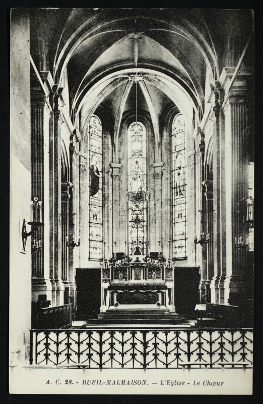 Carte postale ancienne L'Eglise - Le Choeur à Rueil-Malmaison