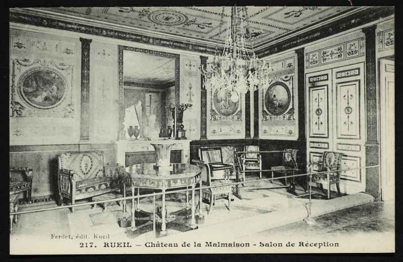 Carte postale ancienne Château de la Malmaison - Salon de Réception à Rueil-Malmaison
