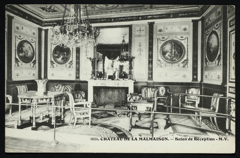 Carte postale ancienne Château de la Malmaison - Salon de Réception à Rueil-Malmaison