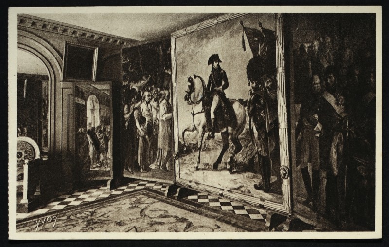 Carte postale ancienne Palais de la Malmaison - Salon de Billard et Tapisserie de Brauvais ; Billard-Room and Beauvais Tapestries à Rueil-Malmaison