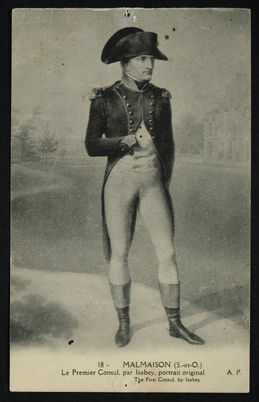 Carte postale ancienne Le Premier Consul, par Isabey, portrait original ; The First consul, by Isabey à Rueil-Malmaison