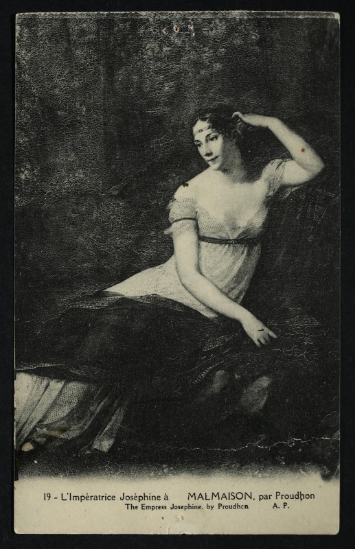 Carte postale ancienne L'Impératrice Joséphine à Malmaison par Proudhon ; The Empress Josephine by Proudhon à Rueil-Malmaison