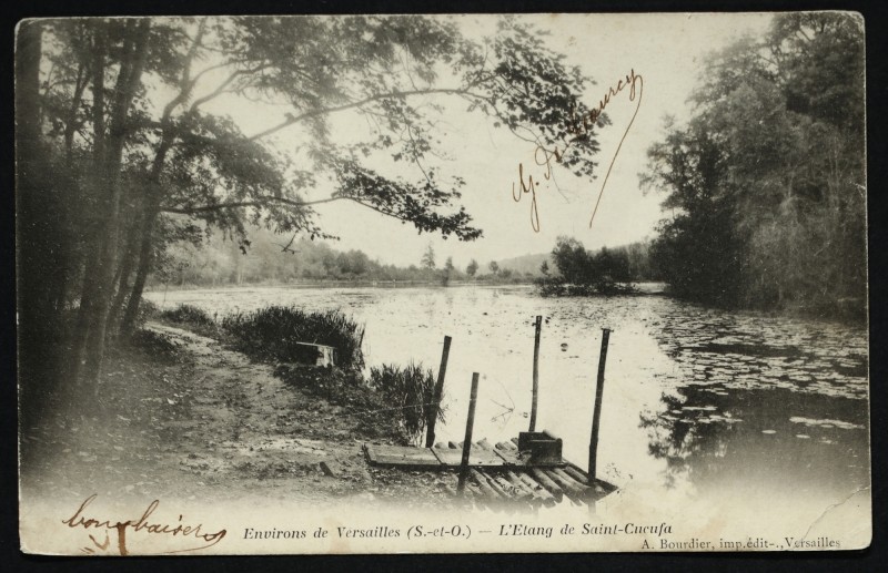 Carte postale ancienne Environs de Versailles (S.-et-O.) - L'Etang de Saint-Cucufa à Rueil-Malmaison
