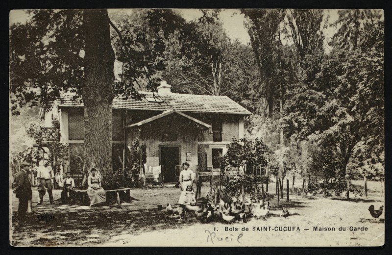Carte postale ancienne Etang de Saint-Cucufa - Maison du Garde à Rueil-Malmaison