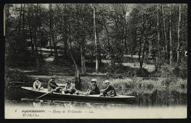 Carte postale ancienne Etang de St-Cucufa à Rueil-Malmaison