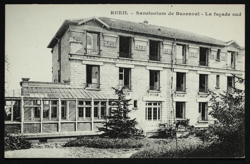 Carte postale ancienne Sanatorium de Buzenval - La façade sud à Rueil-Malmaison