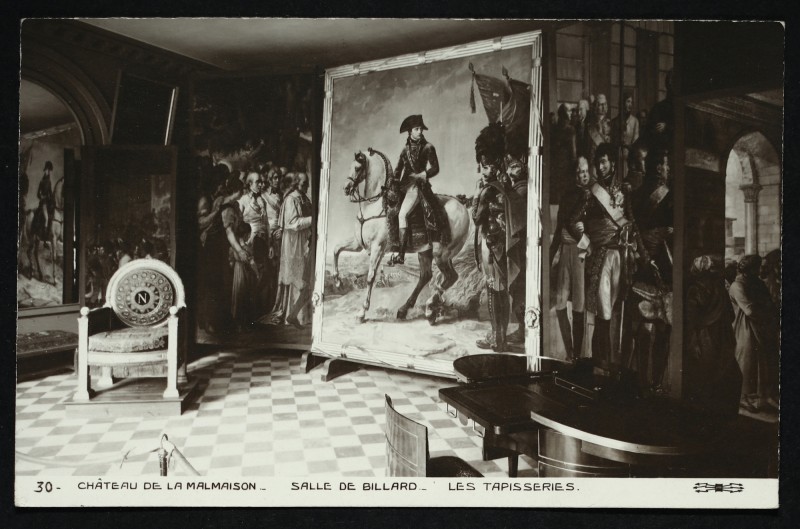 Carte postale ancienne Salle de Billard - Les Tapisseries à Rueil-Malmaison
