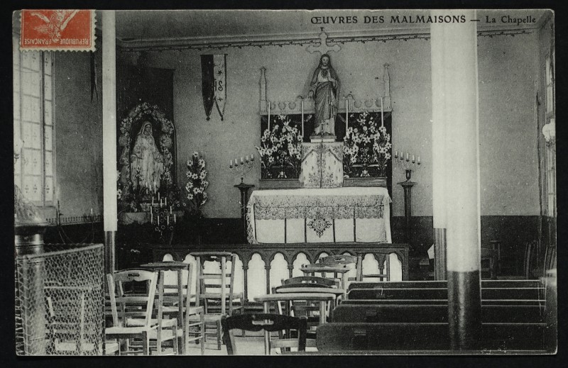 Carte postale ancienne Oeuvres des Malmaisons - La Chapelle à Rueil-Malmaison
