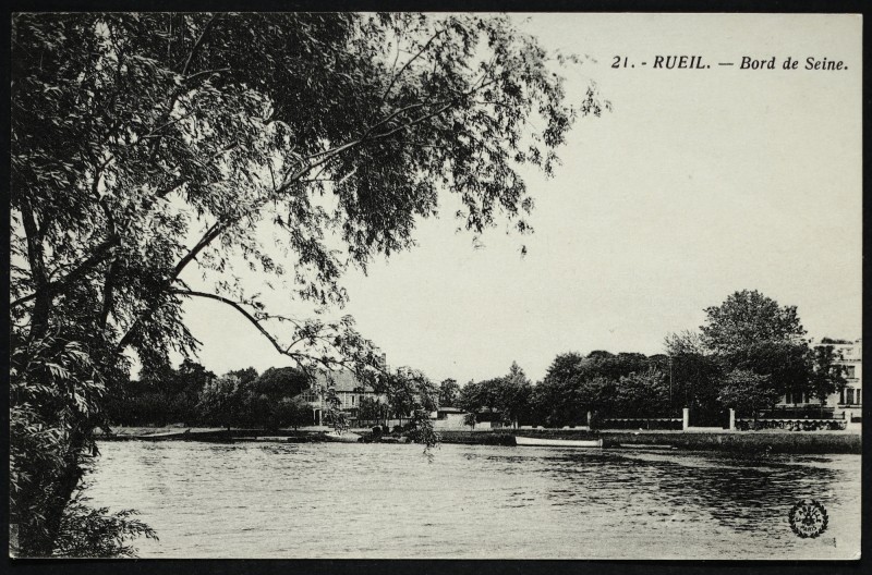Carte postale ancienne Bords de Seine à Rueil-Malmaison