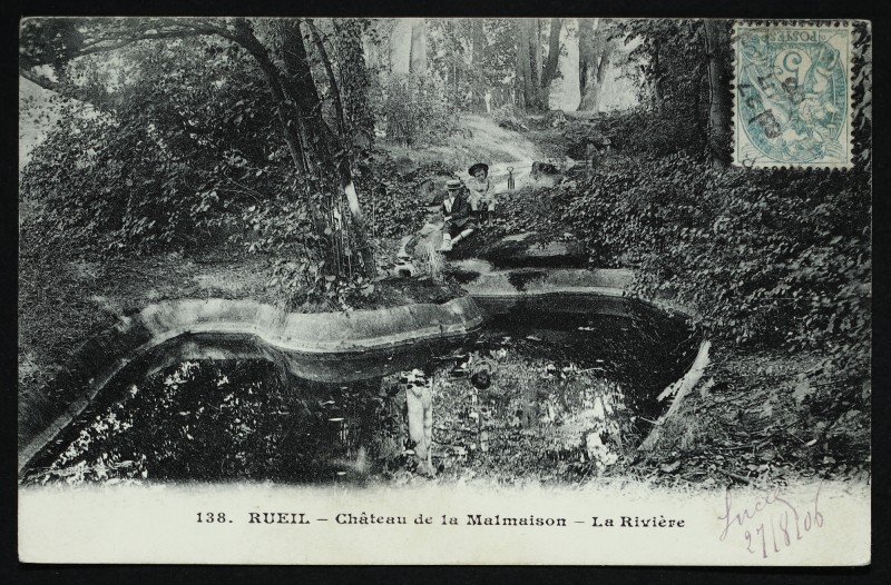 Carte postale ancienne Château de la Malmaison - La Rivière à Rueil-Malmaison