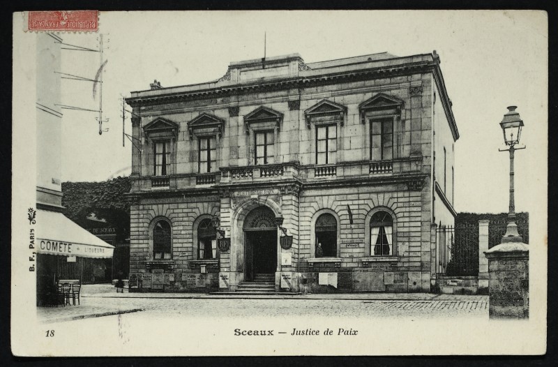 Carte postale ancienne Justice de Paix à Sceaux