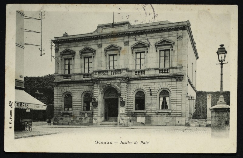 Carte postale ancienne Justice de Paix à Sceaux