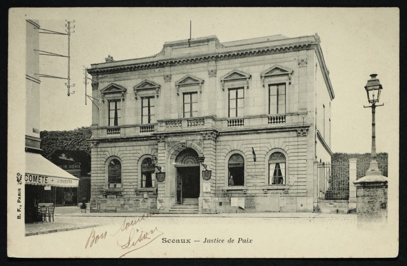 Carte postale ancienne Justice de Paix à Sceaux