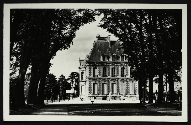 Carte postale ancienne Parc de Sceaux - L'Allée de la Duchesse - Le Château de Sceaux à Sceaux