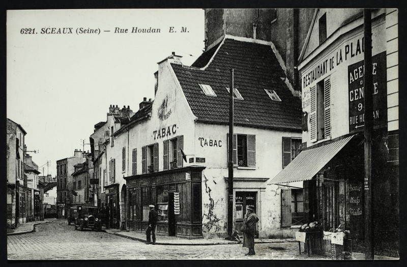 Carte postale ancienne Rue Houdan à Sceaux